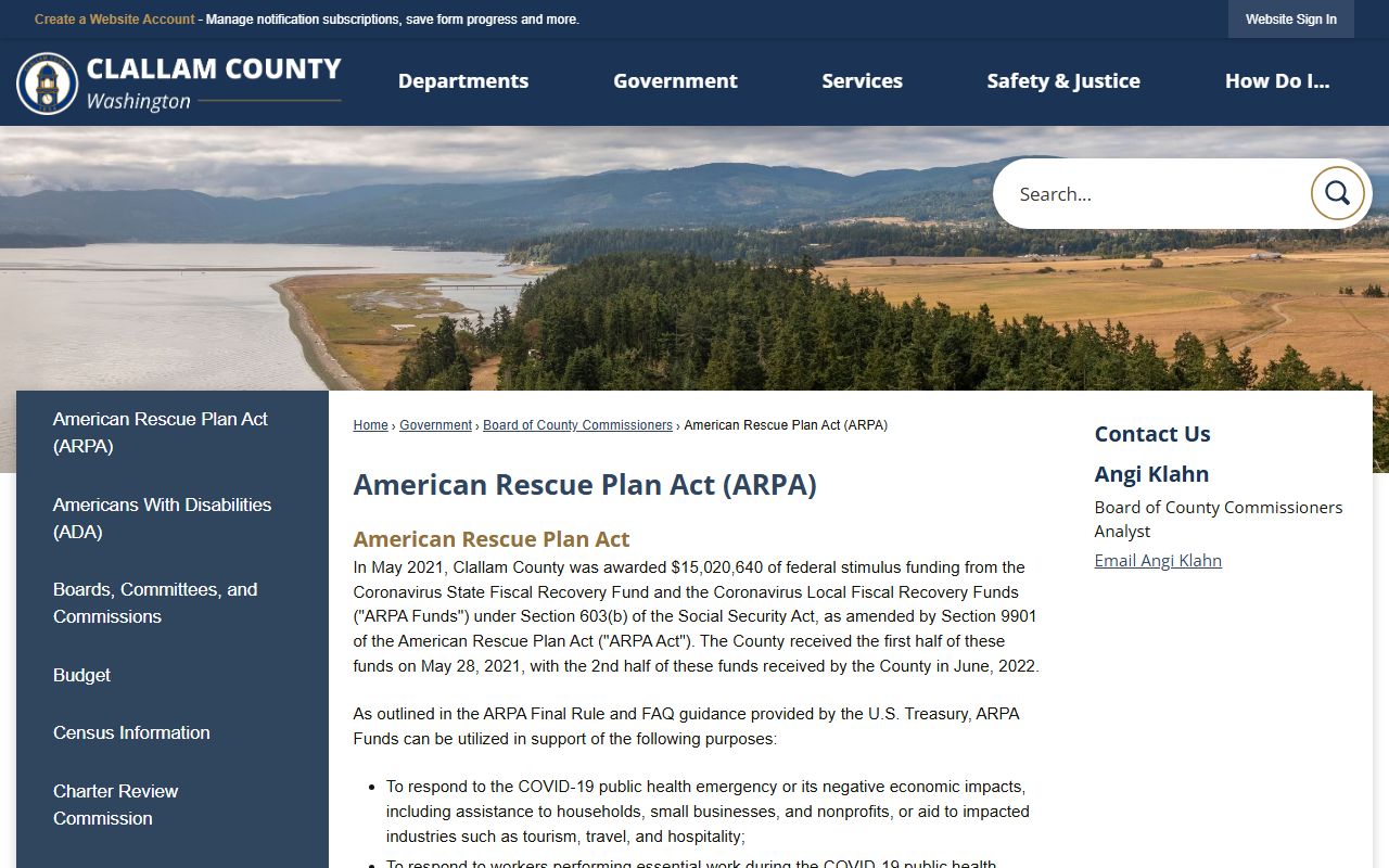 Clallam County Auditor office website